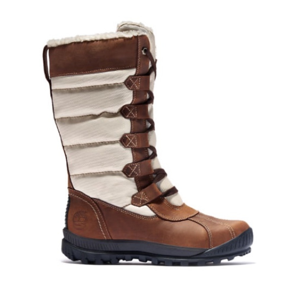 Timberland MT. HAYES FAUX SHEARLING BROWN BOOTS
